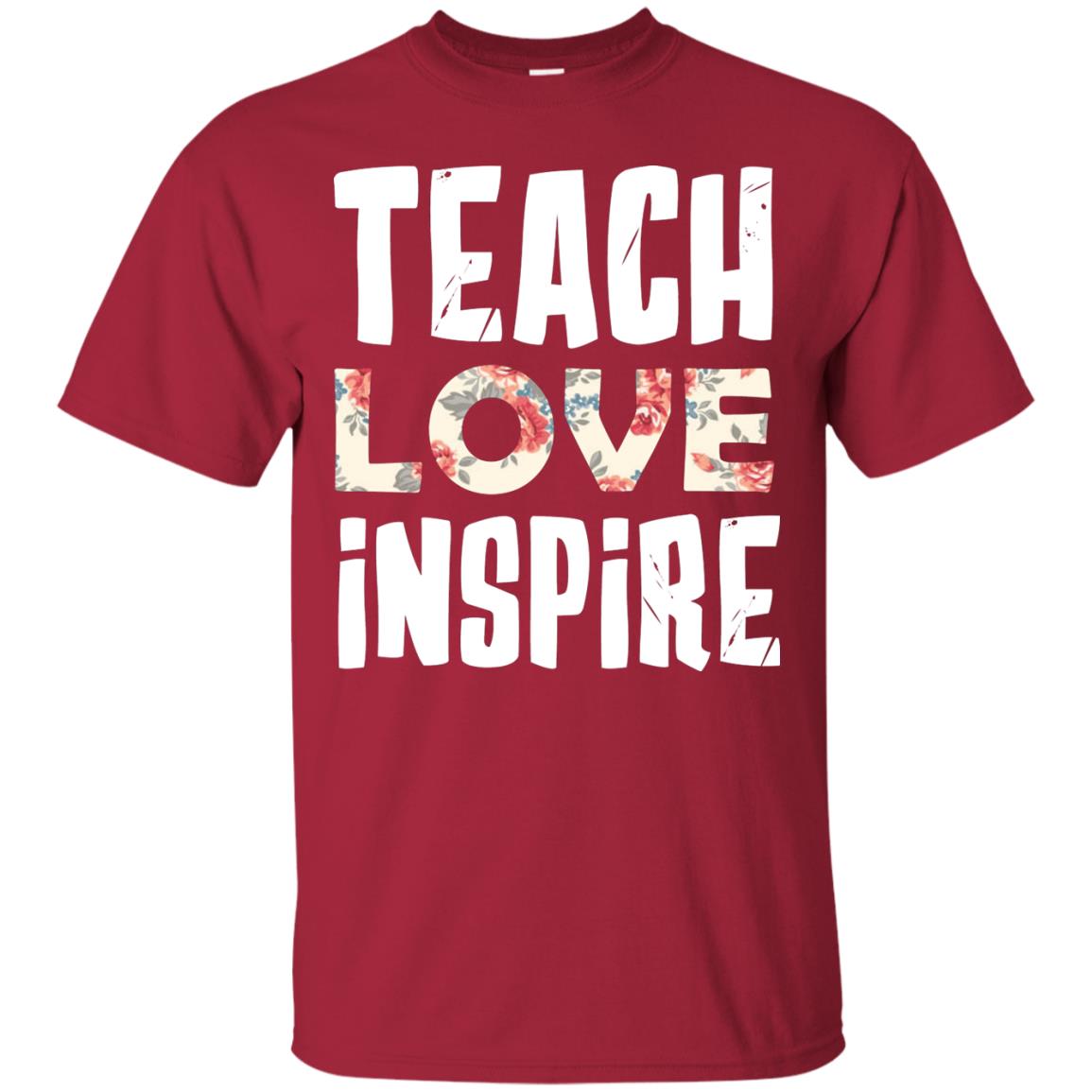 Teach Love Inpire Shirt For Teacher Cardinal
