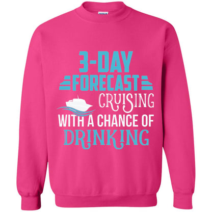 Funny Cruise T-shirt Forecast Cruising With A Chance Heliconia