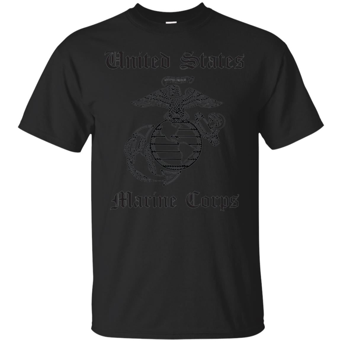 Zerogravitee United States Marine Corps T-shirt Black