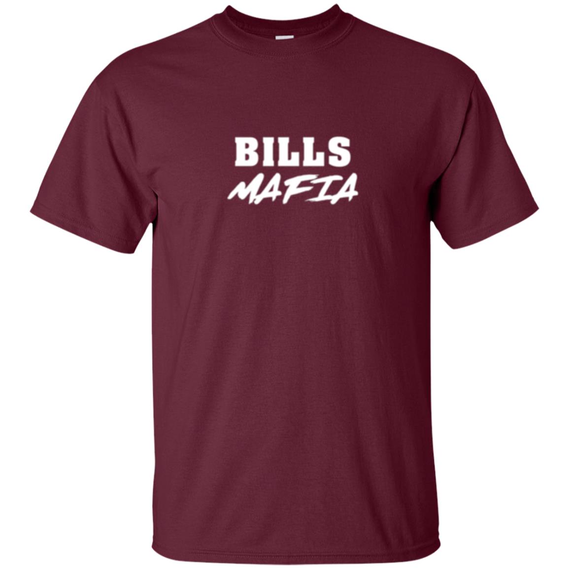 Football Lovers T-shirt Bills Mafia Buffalo Maroon