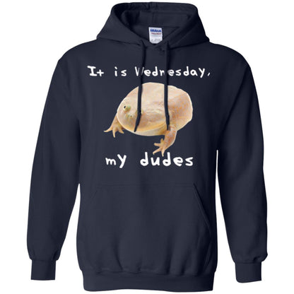 Funny Frog T-shirt It Is Wednesday My Dudes Navy
