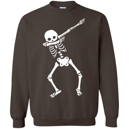 Dabbing Skeleton T Shirt Dark Chocolate