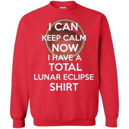 Lunar Eclipse 2018 Shirt Blood Moon Keep Calm Now T-shirt Red