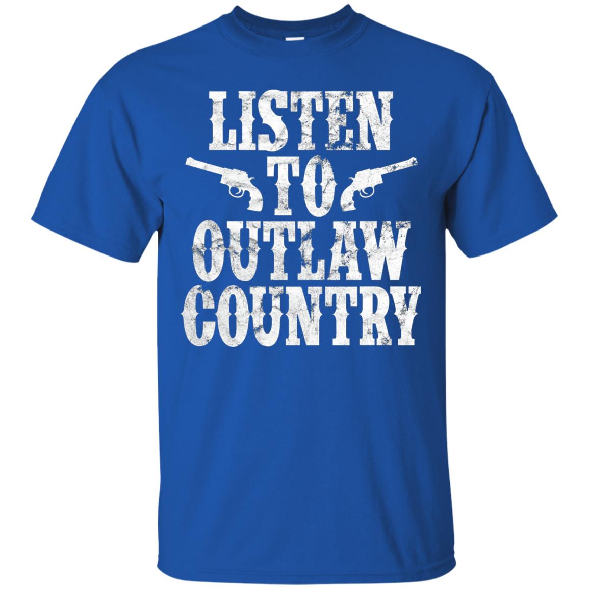 Listen To Outlaw Country Southern Music And Culture T-shirt Royal