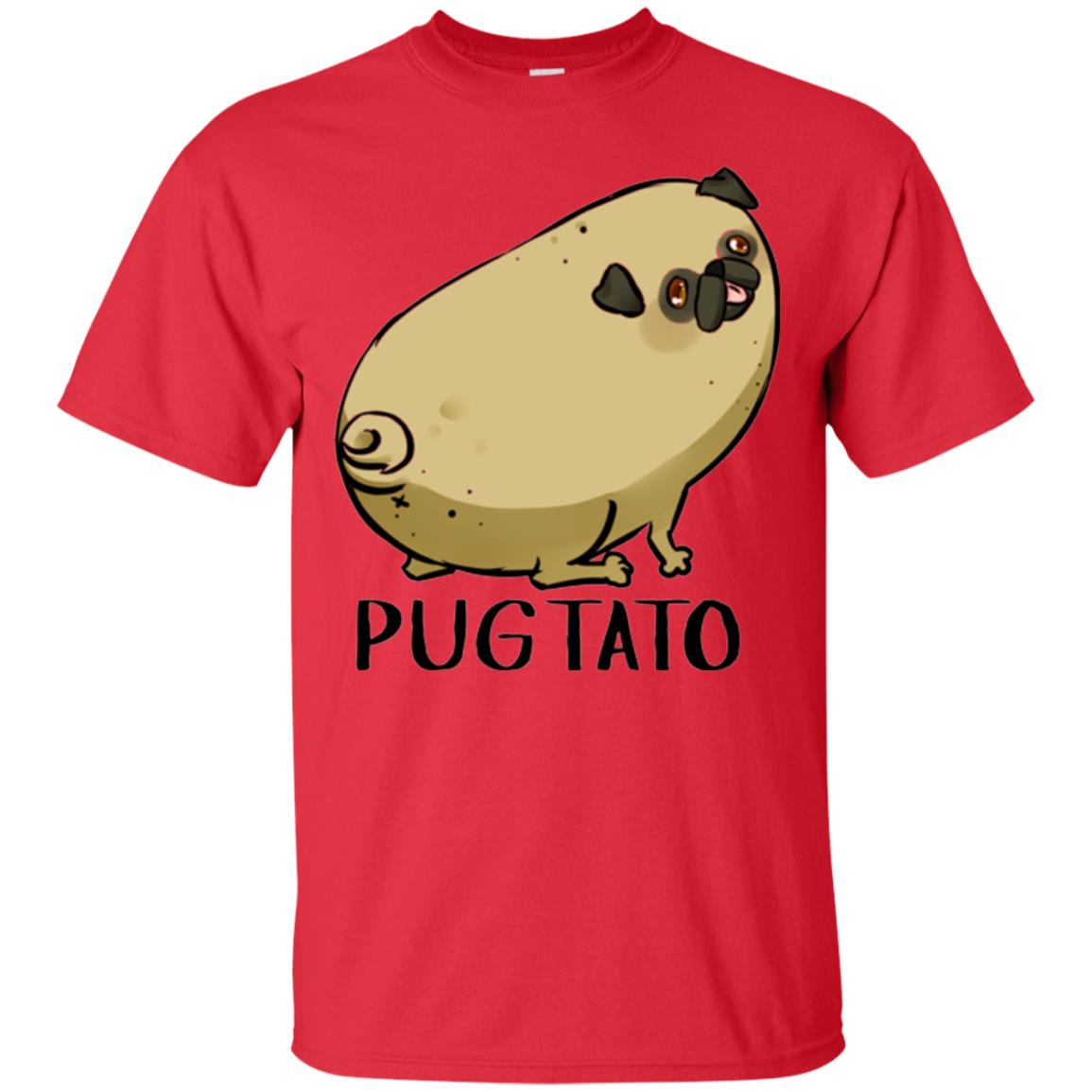 Dog Lovers T-shirt Pugtato Red
