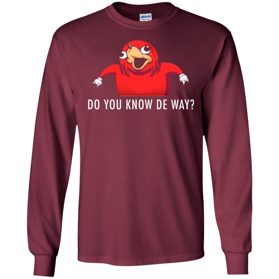 Do You Know De Way T-shirt Maroon