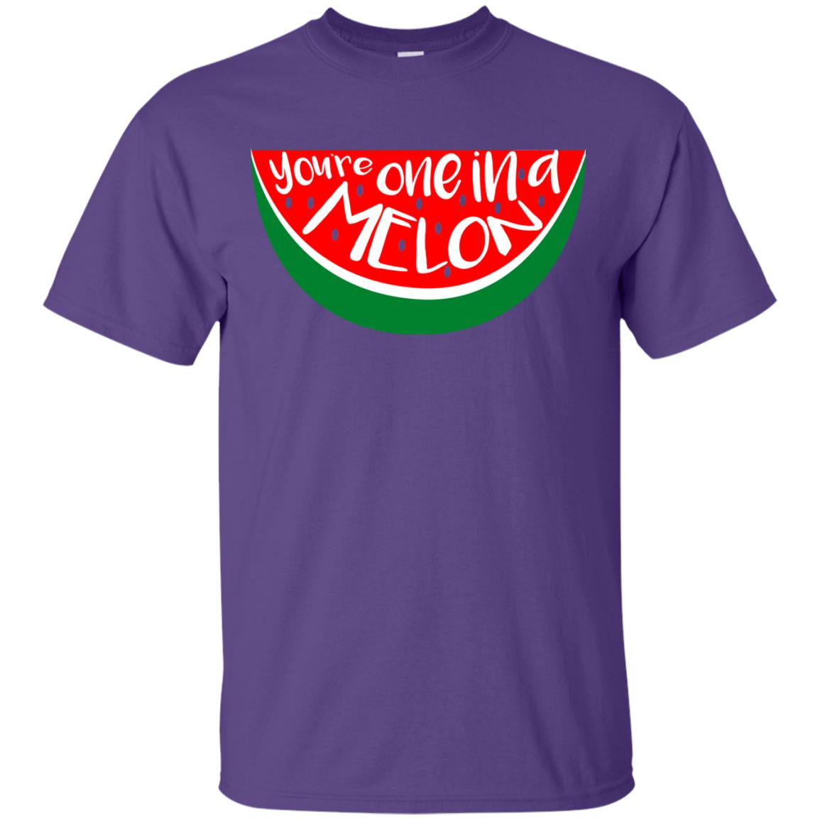 You_re One In A Melon Funny Summer Melon Fruit Shirt Purple