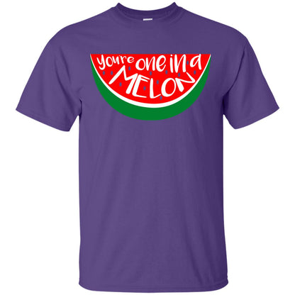 You_re One In A Melon Funny Summer Melon Fruit Shirt Purple