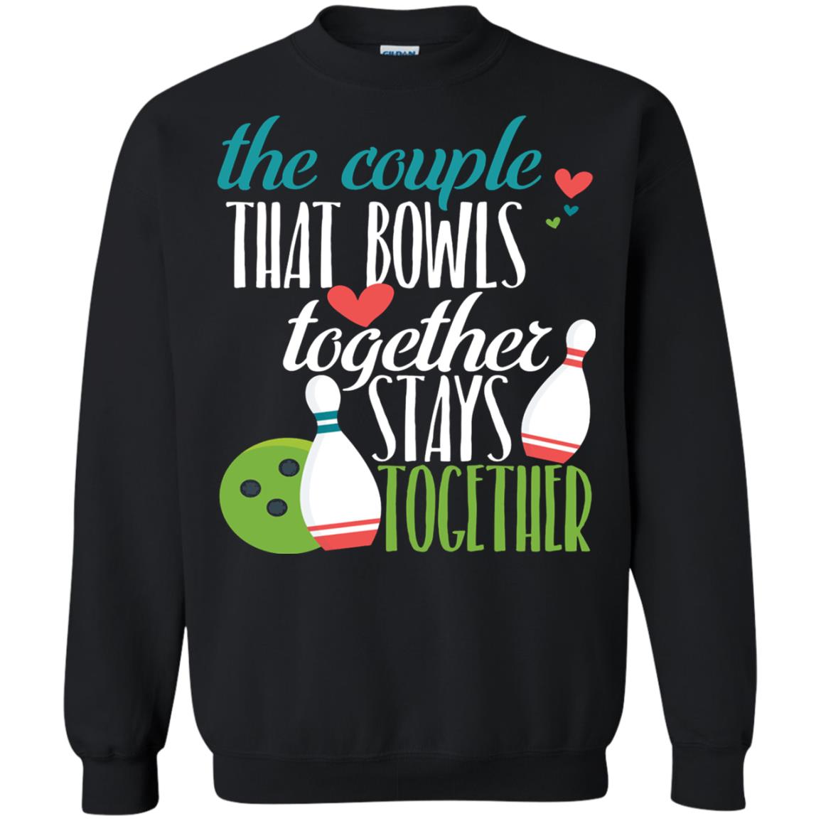 Bowler Shirt The Couple That Bowls Together Stay Together Black