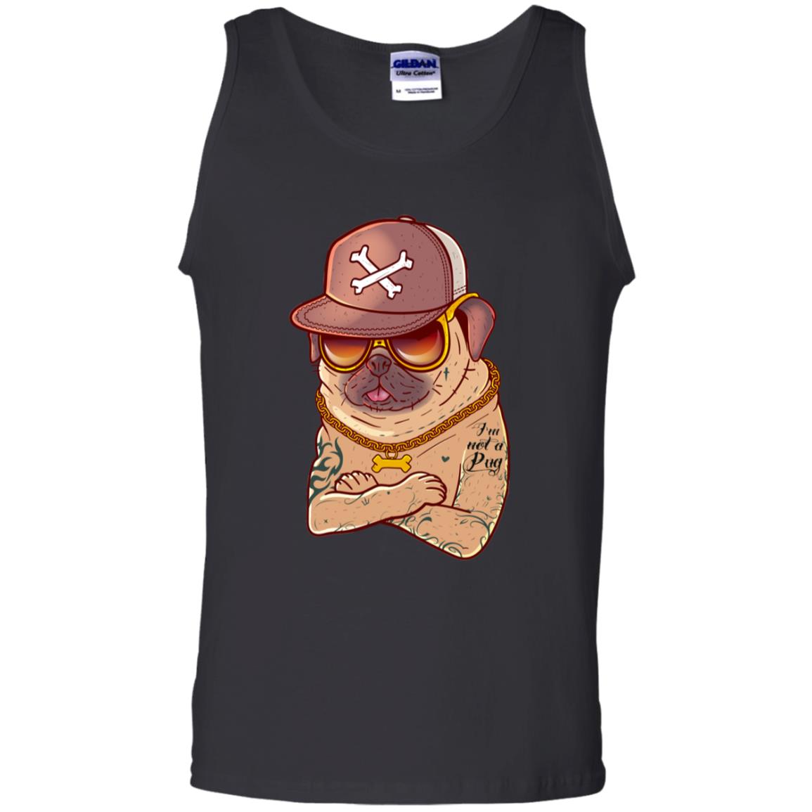 I'm Not A Pug Tattoo Dog Owner Shirt Black