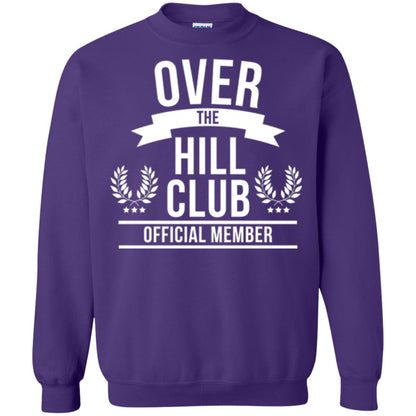 Gag Over 40 T-shirt Over The Hill Club Official Member Purple