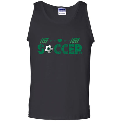 Live Love Soccer Shirt For Mens Or Womens Black