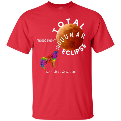 Best Total Lunar Eclipse Shirt 2018 Blood Moon T-shirt Red
