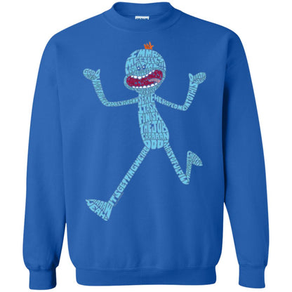 Cartoon T-shirt It_s Mr. Meeseeks Typography Royal