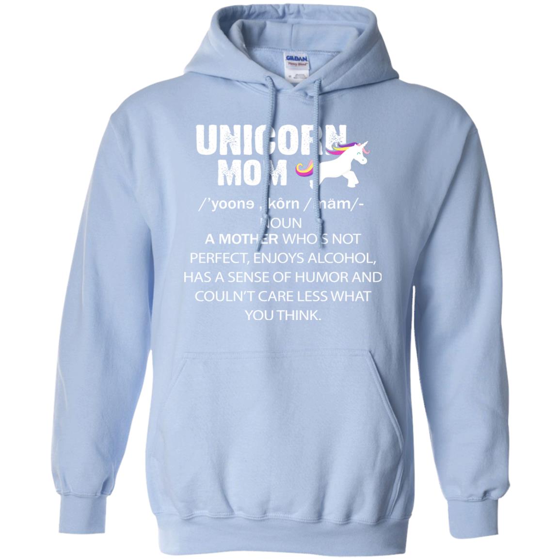 Unicorn Mom Shirt Light Blue