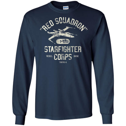 Movie T-shirt Red Squadron Starfighter Rebel Corps Base Navy