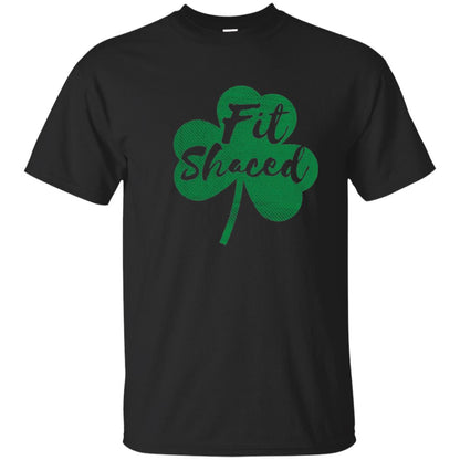 St Patricks Day T-shirt Drinking Fit Shaced Black