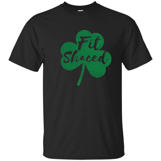 St Patricks Day T-shirt Drinking Fit Shaced Black