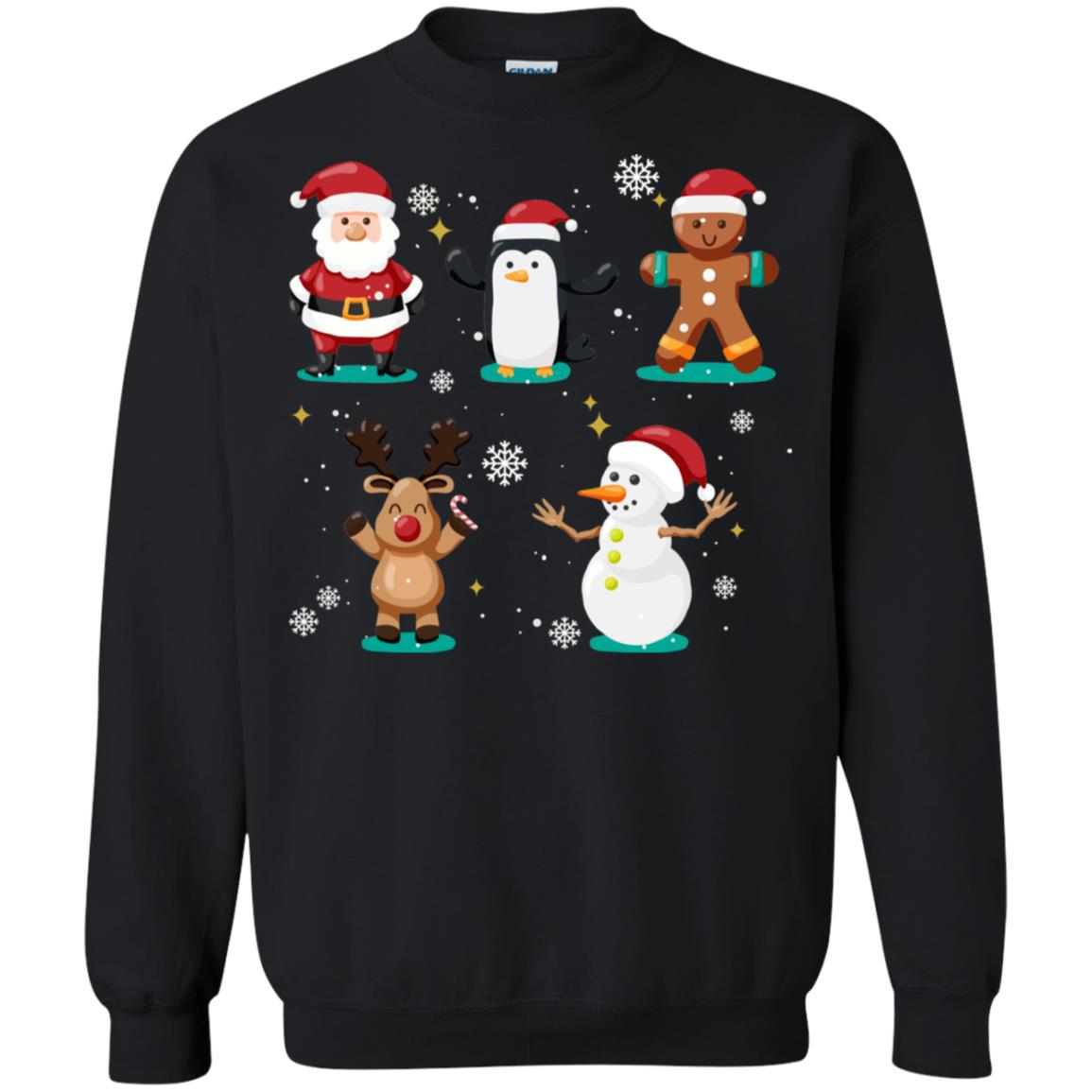 Christmas Character Ideas Gift Shirt Black