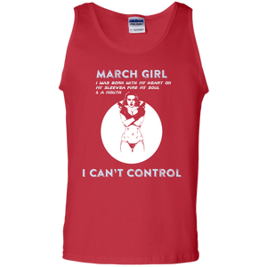 March Girl I Was Born With My Heart T-shirt