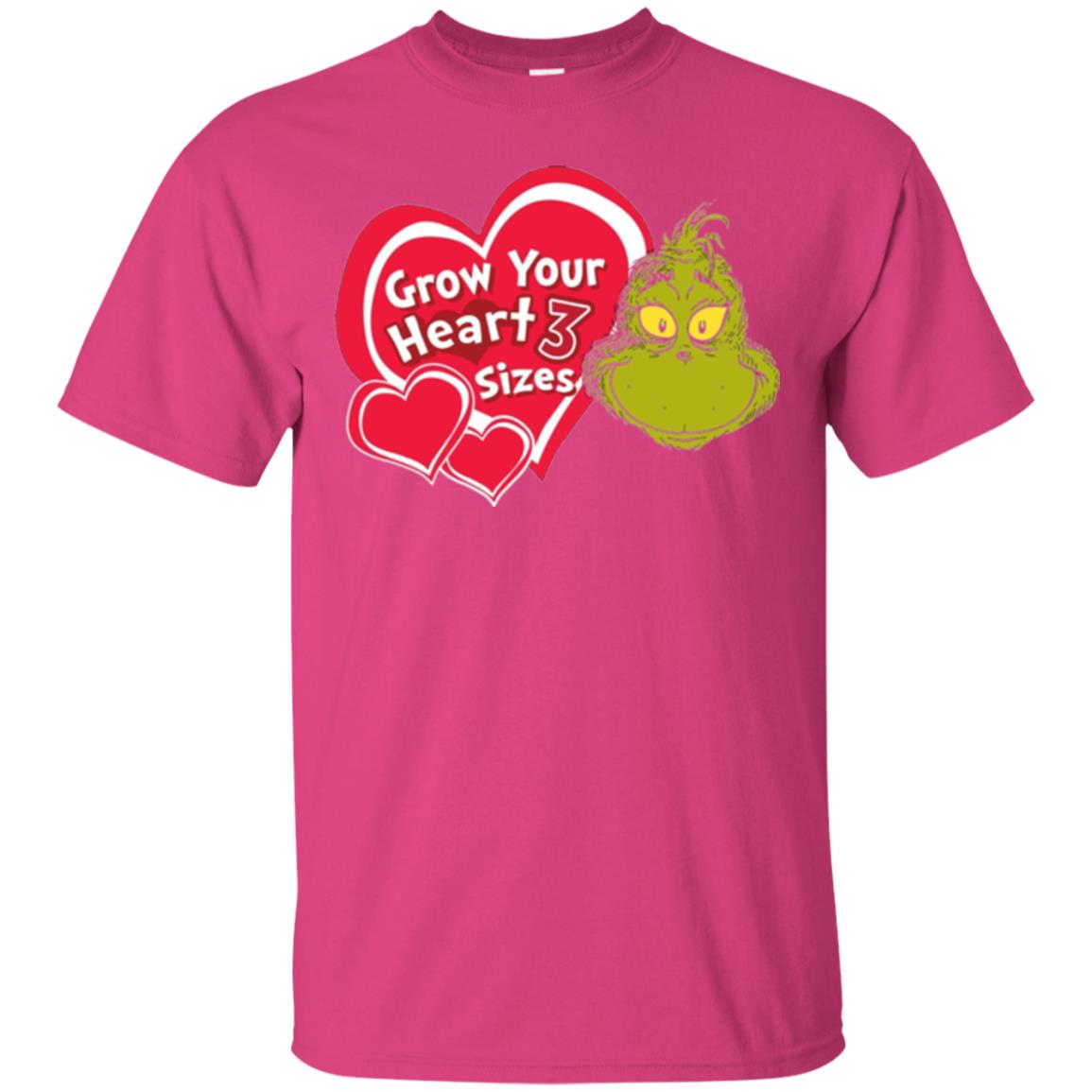 Dr. Seuss Grinch T-shirt Grow Your Heart 3 Sizes Heliconia