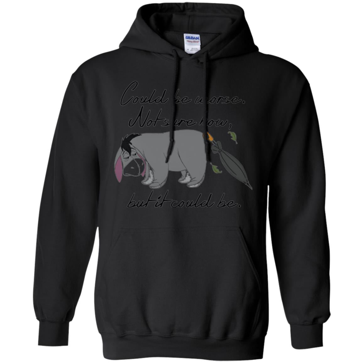 Cartoon T-shirt Could Be Worse Not Sure How But It Could Be Black