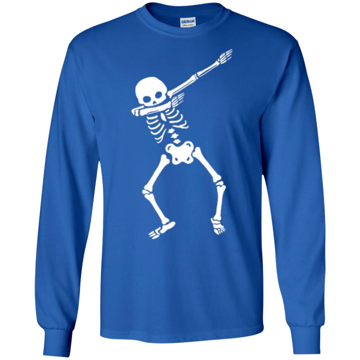Dabbing Skeleton T Shirt Royal