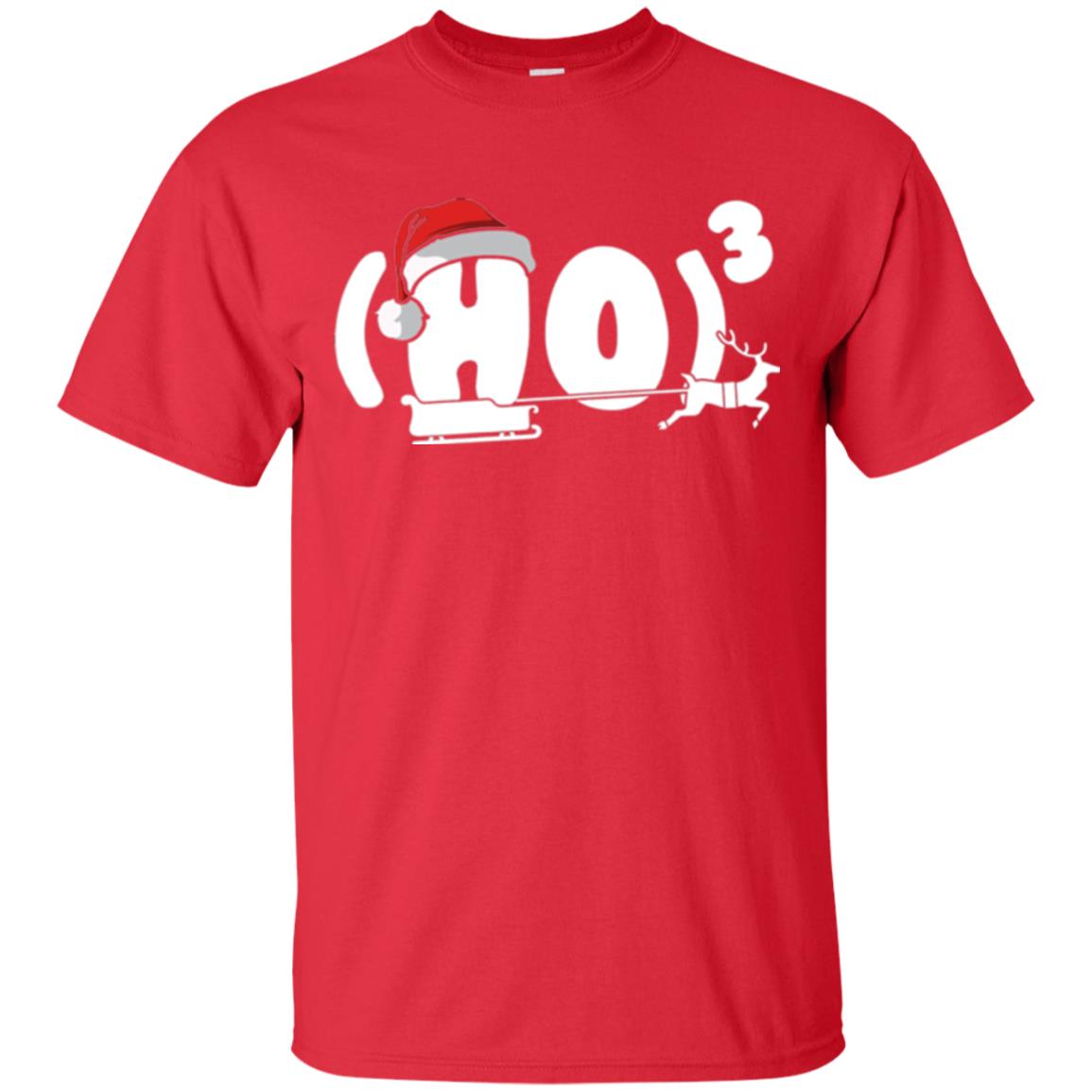 Christmas T-shirt Ho Ho Ho Red