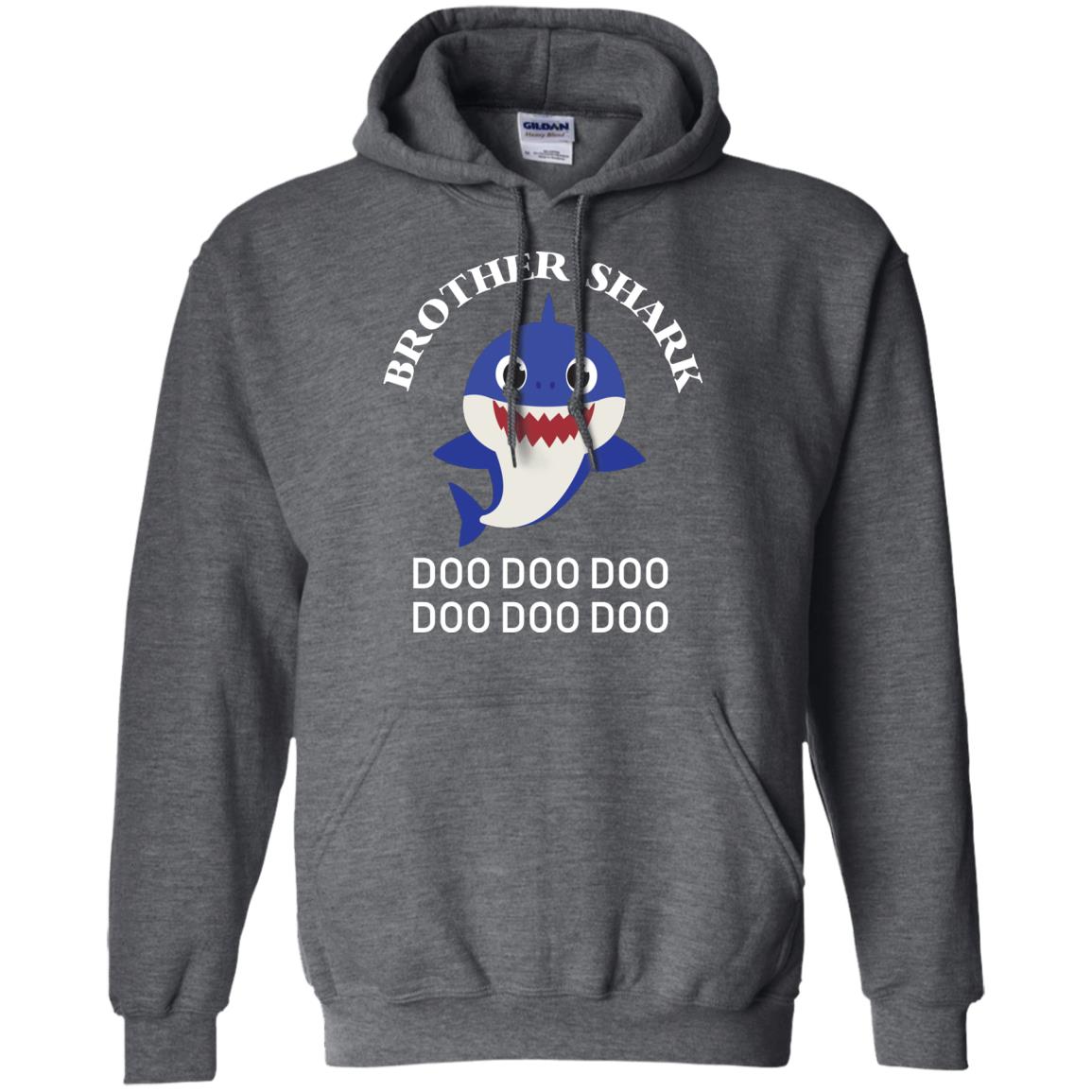 Brother Shark Family Shark Shirt Dark Heather