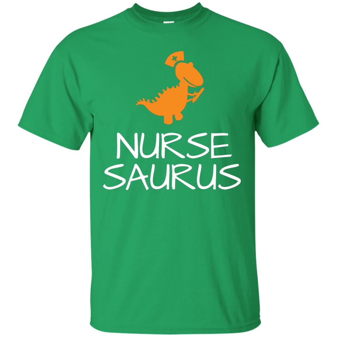 Nurse Saurus Dinosaur Nurse Cap T-shirt Irish Green