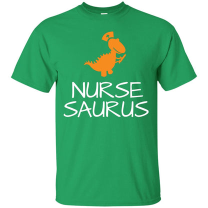 Nurse Saurus Dinosaur Nurse Cap T-shirt Irish Green