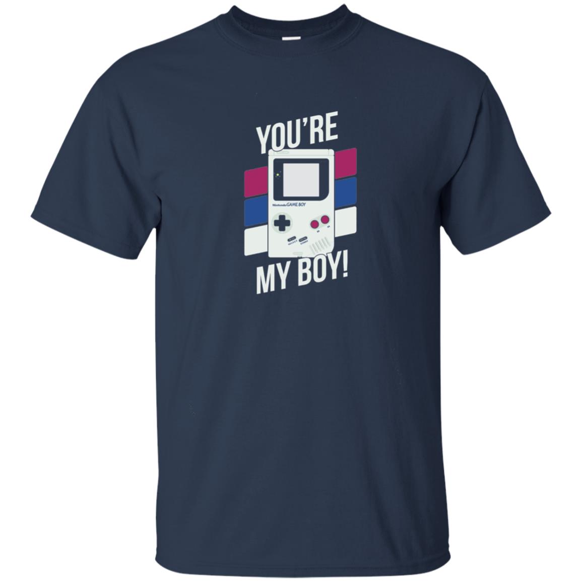 You_re My Boy Stripe Graphic Game Shirt For Boy Navy