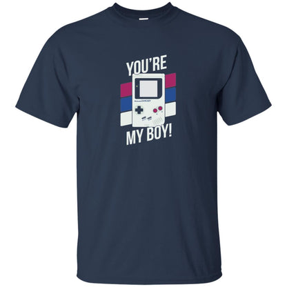 You_re My Boy Stripe Graphic Game Shirt For Boy Navy