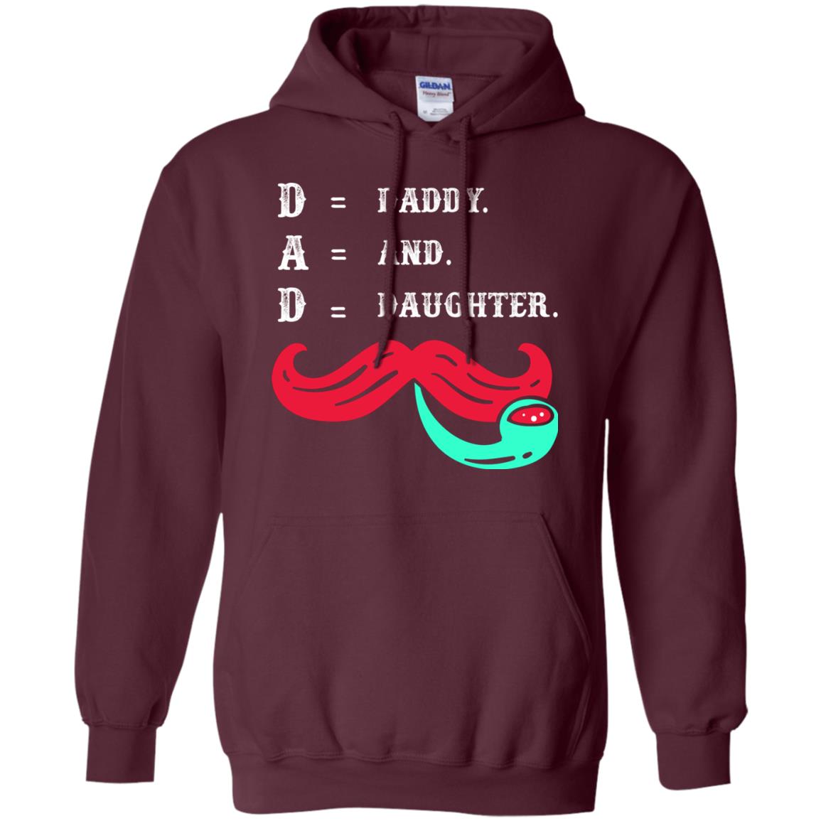 Daddy And Daughter Dad Shirt For Father_s Day Maroon