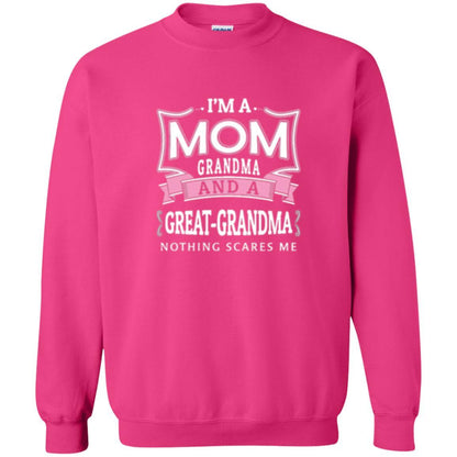 Nana T-shirt Nothing Scares Me I_m Mom Grandma Heliconia