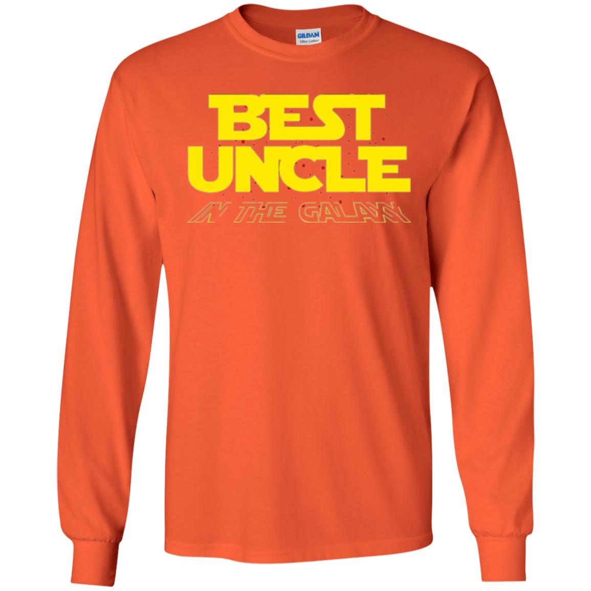 Uncle T-shirt Best Uncle In The Galaxy Orange