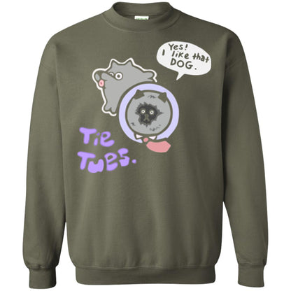 Yes I Like That Dog Tietuesday Dog Lover T-shirt Military Green