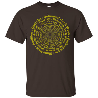 Actor T-shirt Circle Of Life Stages Dark Chocolate