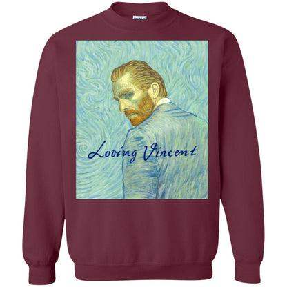 Movie Poster T-shirt Loving Vincent Maroon