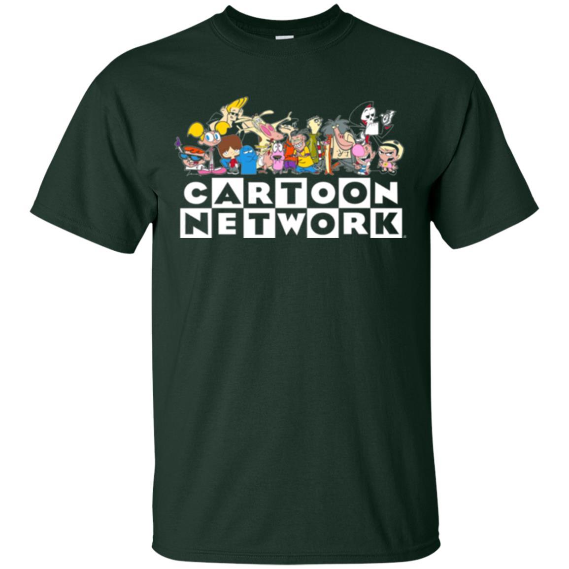 Cartoon T-shirt Classic Character Feature T-shirt Forest Green