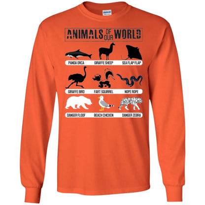 Save Animals Of Our World T-shirt Orange