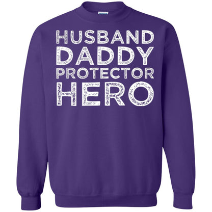 Husband Daddy Protector Hero T-shirt Purple