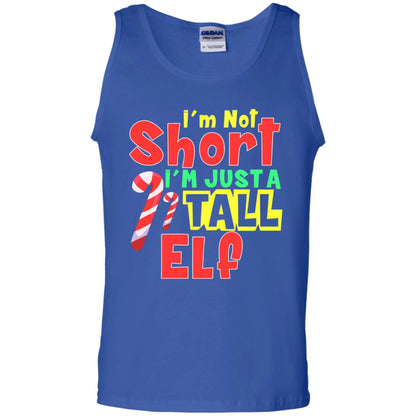 I'm Not Short I'm Just Tall Elf Christmas Gift Shirt Royal