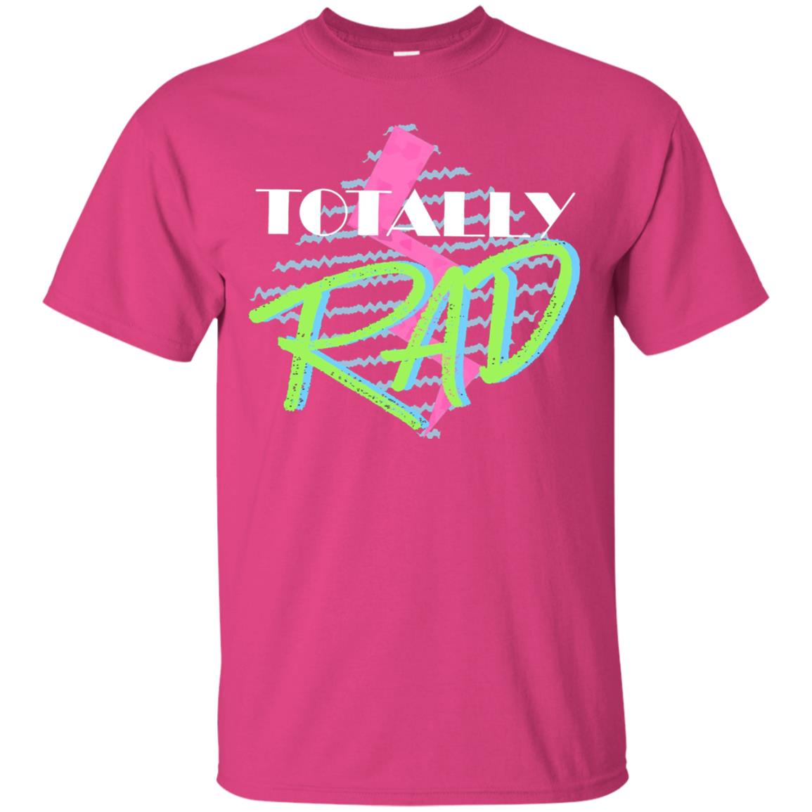 Totally Rad 1980s Party Shirt Heliconia
