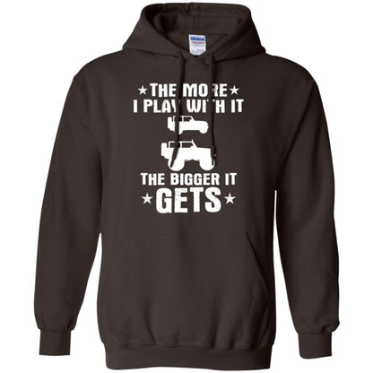 Jeep Lovers T-shirt The More I Play With It The Bigger It Get Dark Chocolate