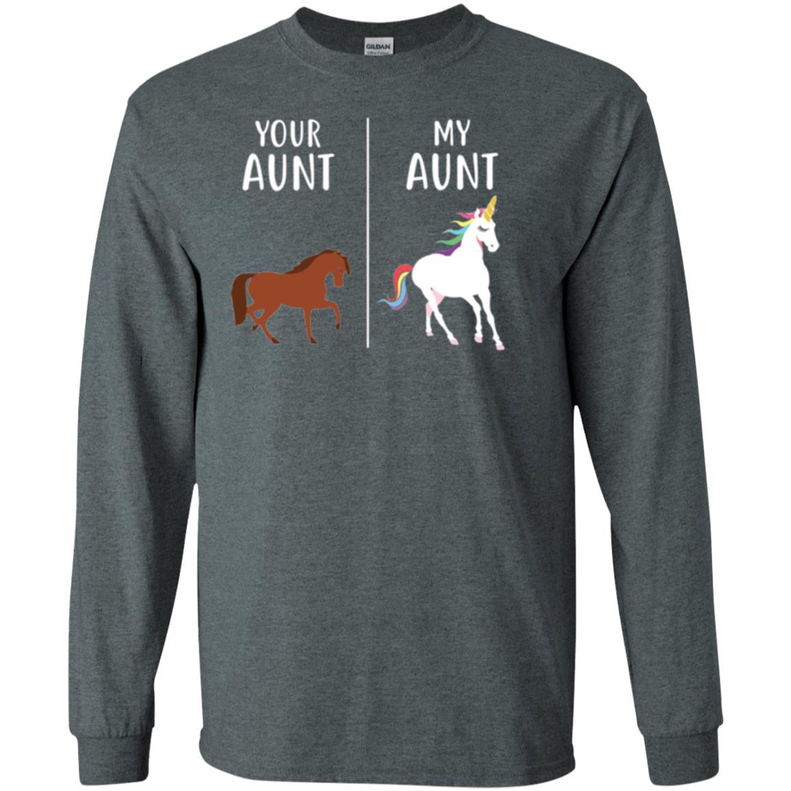 Unicorn T-shirt Your Aunt My Aunt Dark Heather