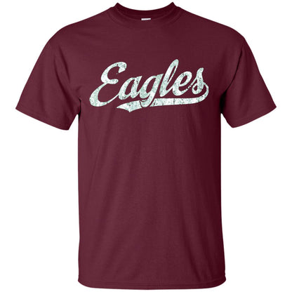 Eagles Mascot T-shirt Vintage Sports Name Maroon