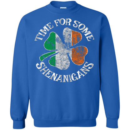 Time For Some Shenanigans St. Patrick_s Day T-shirt Royal