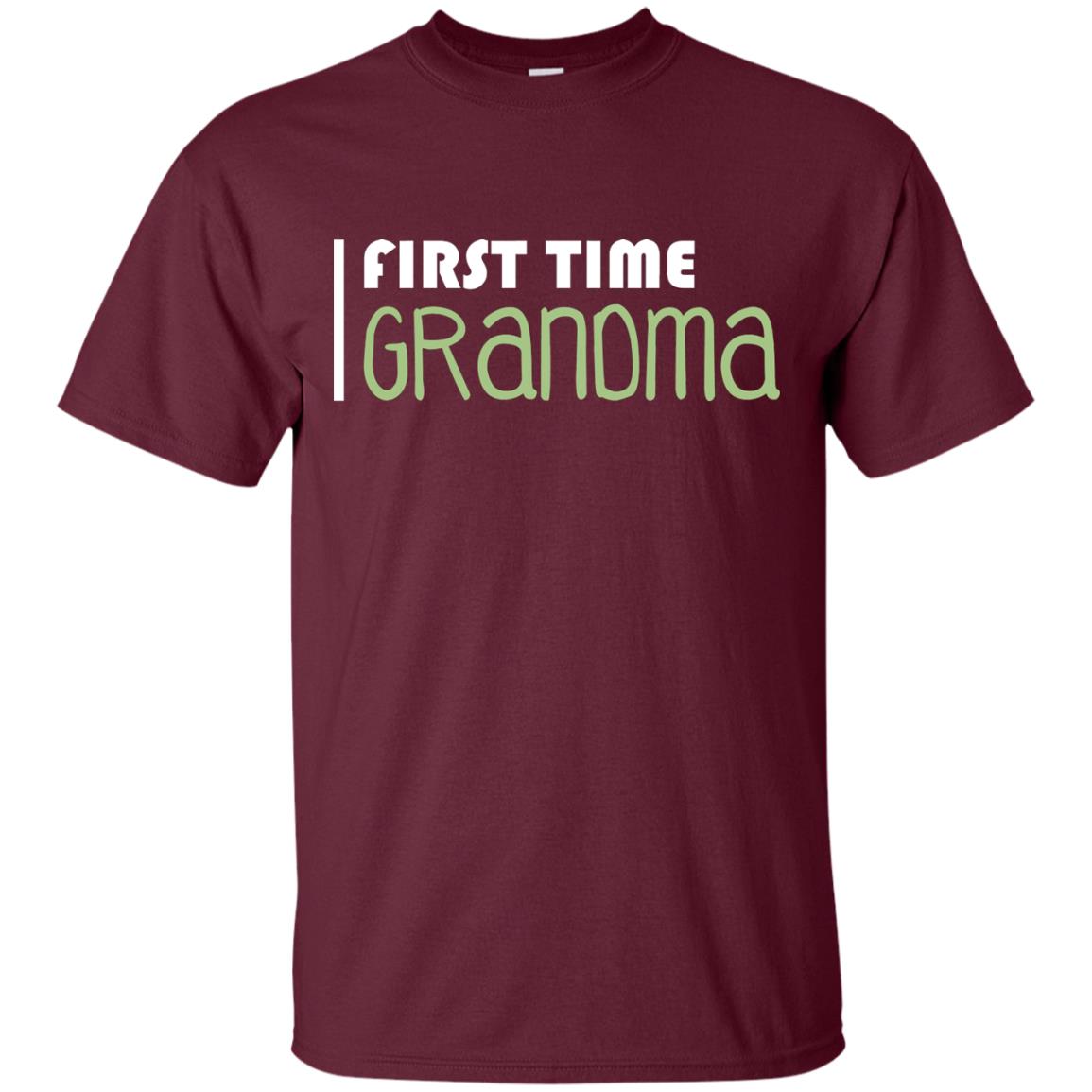 First Time Grandma Shirt Maroon
