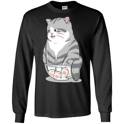 Cat Smile Cat Lover T-shirt Black